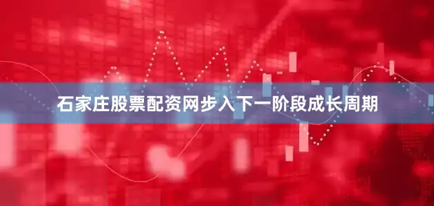石家庄股票配资网步入下一阶段成长周期