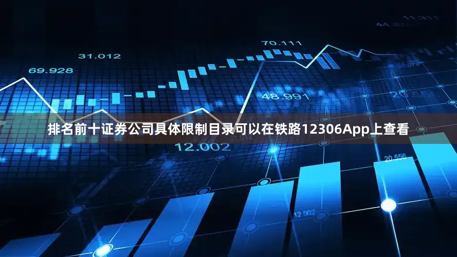 排名前十证券公司具体限制目录可以在铁路12306App上查看