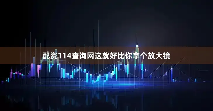 配资114查询网这就好比你拿个放大镜