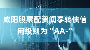 咸阳股票配资闻泰转债信用级别为“AA-”